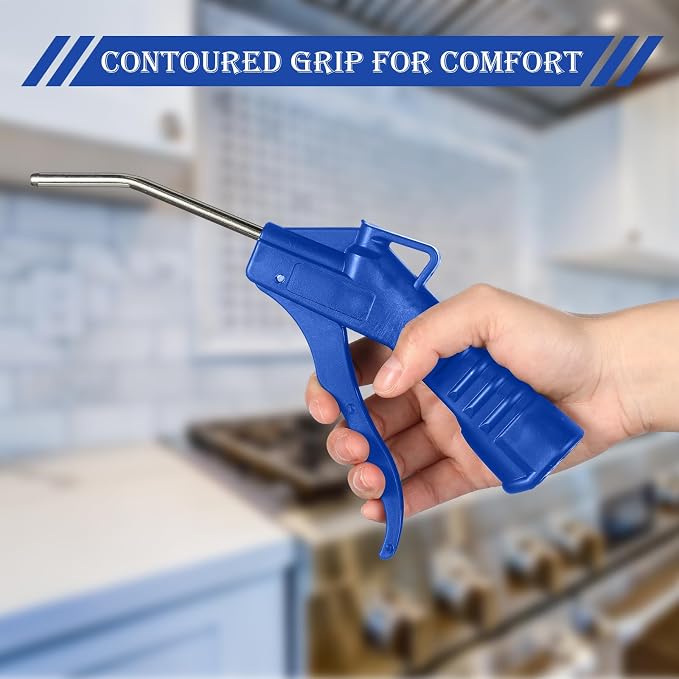 Honoson Air Nozzle Blower Gun Pistol Grip Air Blow Tool Compressor Accessories for Industrial Household Mechanics(Dark Blue,8 Pcs)