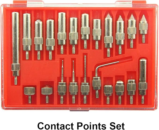 Dial Indicator with Magnetic Base 0-1.0" & Point Set Dial Test Indicator 0.001" Precision Measuring Gauge Tools Kit， Magnetic Dial Indicator Base Holder with Fine Adjustment