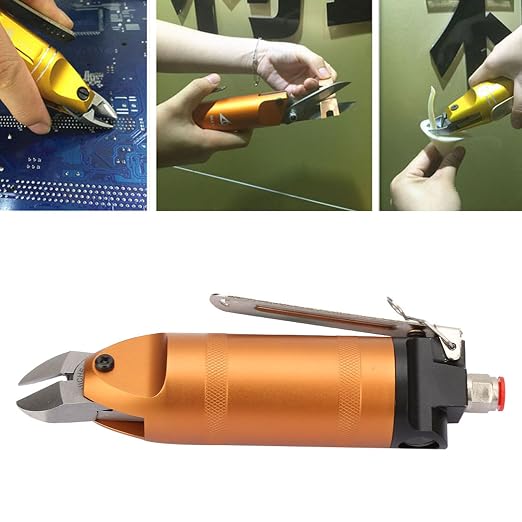 HS20 Air Scissors, Heavy Duty Pneumatic Nipper Tool Cutting Pliers for Iron Stainless Steel Plate Brass Wire (HS20-S5)