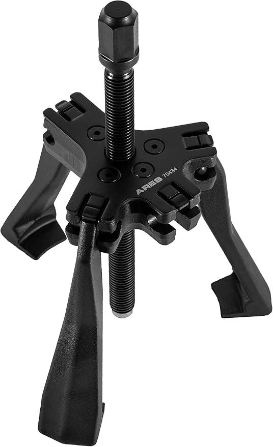 ARES 70434 - Reversible 2/3 Jaw 5-Ton Ratcheting Gear Puller - Chrome Moly Steel Construction - 4-Inch to 5-Inch Adjustable Range - Removes Gears, Pulleys, and Flywheels