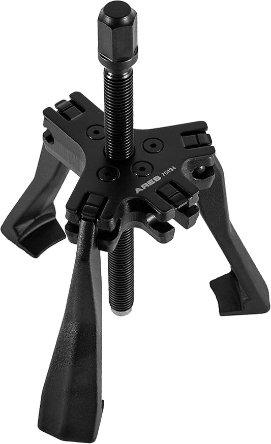 ARES 70434 - Reversible 2/3 Jaw 5-Ton Ratcheting Gear Puller - Chrome Moly Steel Construction - 4-Inch to 5-Inch Adjustable Range - Removes Gears, Pulleys, and Flywheels