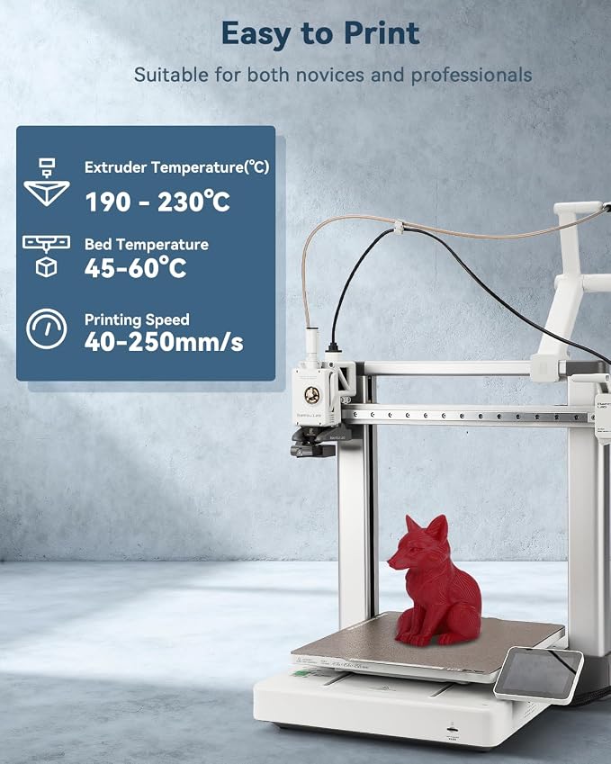 3DHoJor PLA Filament 1.75mm,3D Printer Filament,1kg Cardboard Spool (2.2lbs),Dimensional Accuracy +/- 0.03 mm,Odor Free Clog Free No Brittle, Fit Most 3D FDM Printer,Fire Engine Red