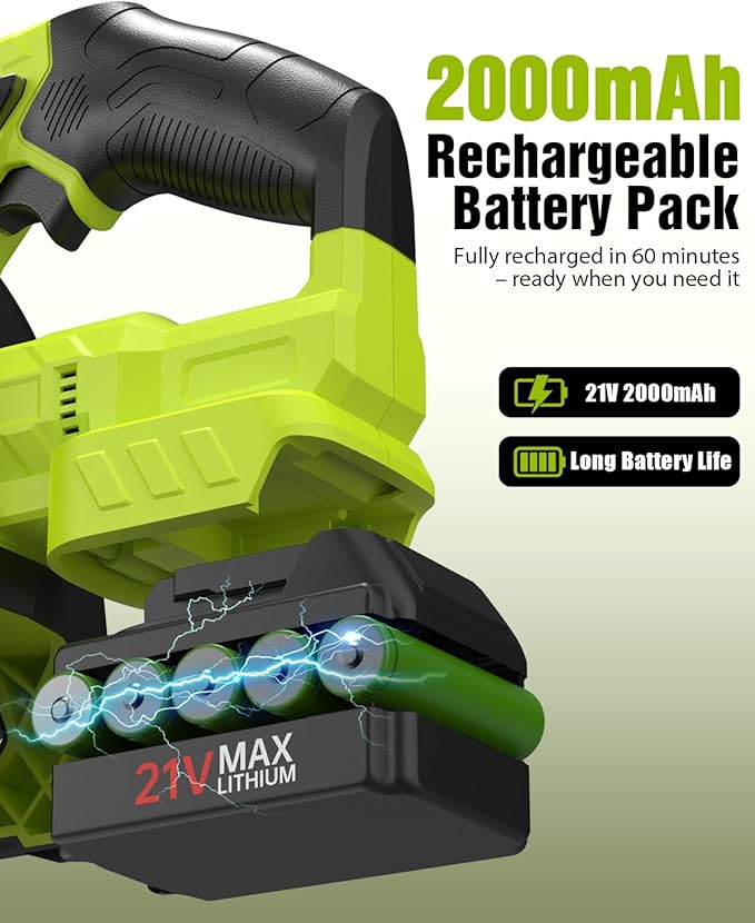 Ublue 21V Cordless Electric Drain Auger, 25Ft Auto Feed Drain Snake for Clog Remover with 2.0Ah Battery, Plumbing Snake for Sink Toilet Bathroom Shower Pipes 3/4"-2.95", Included Bag Gloves Rag