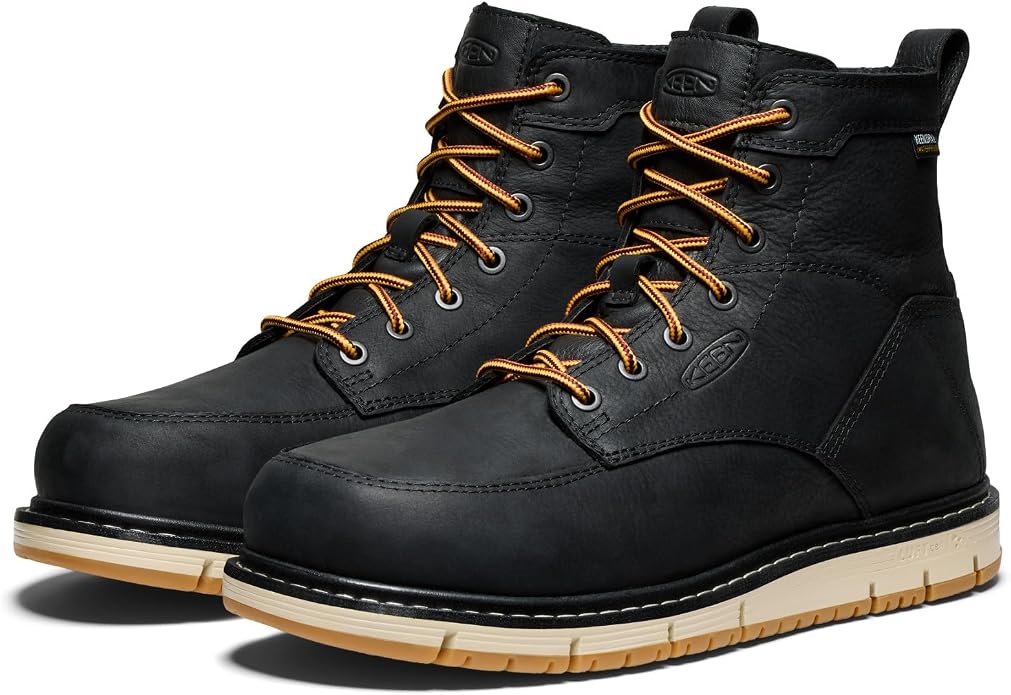 KEEN Utility Men's San Jose 6" Alloy Toe Waterproof Wedge Work Boots
