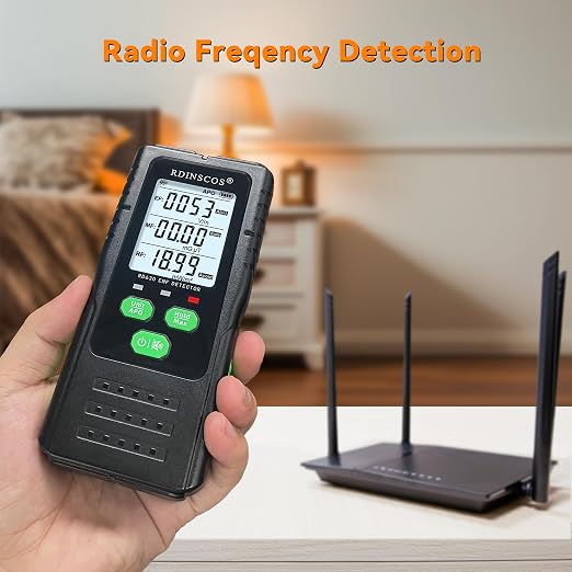 EMF Detector Meter RD630 Detects 3 Types of Electromagnetic Radiation | For Cell Towers & Smart Meters, EMF Meter & Reader, For Home & Office,Automatic Alarm, Easy To Use
