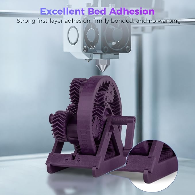 IEMAI Carbon Fiber PETG Filament 1.75mm Matte Purple 1KG, PETG-CF 3D Printer Filament with Dimensional Stability & Low Warpage, High Stiffness, Heat Resistant, Easy Print