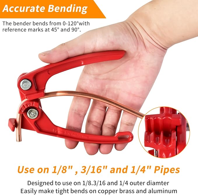 MuHize 3/16 Inch Brake Line Kit – 25 FT Copper Nickel Brake Line with 16 Fittings & 4 Unions, Includes Double & Single Flaring Tool, Tube Cutter, 5 Adapters & Tube Bender