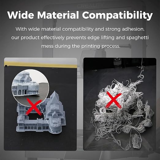 Creality K1 Max Build Plate 315x310mm Epoxy Resin Coating Spring Steel Magnetic Bed Plate for K1 Max Creality 3D Printer Build Sheet for K1 Max & K2 Pro & Ender 3 V3 Plus (No Magnetic Sheet)