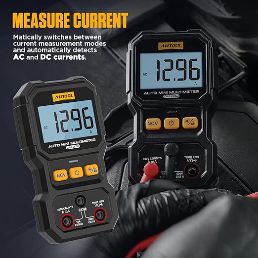 AUTOOL Digital Multimeter, Multi Meter 4000 Counts True RMS Auto-Ranging, NCV, Voltage/Resistance/Continuity/Current Tester