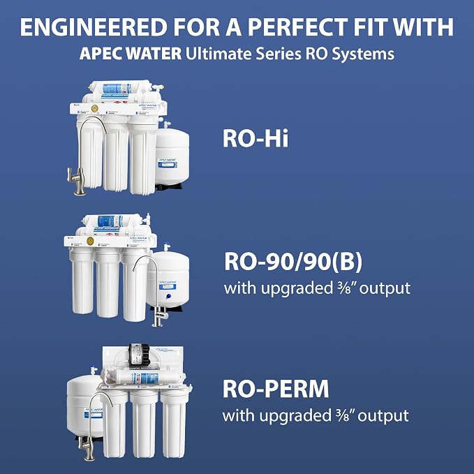 APEC Ultimate Series US Made 10" Inline Carbon Filter with Quick Connector (3/8")