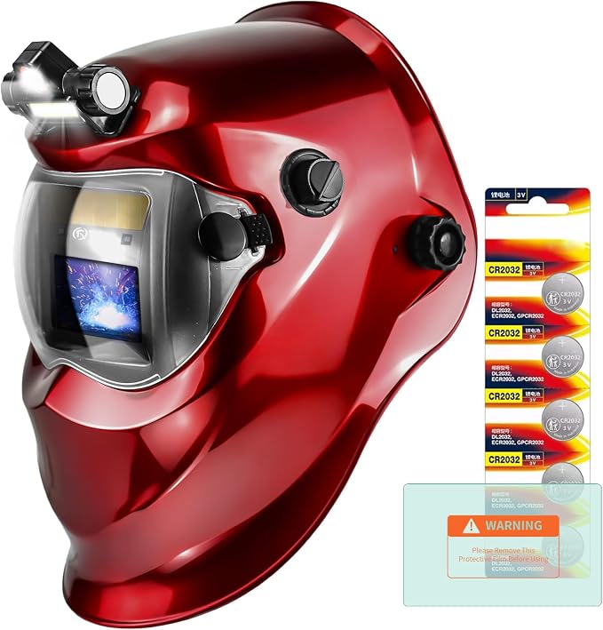 TRQWH Portable Welder Machine 110V ARC Handheld Welder & Auto Darkening Welding Helmet