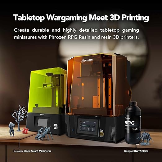 phrozen 3D Printer Rapid Resin [RPG], Low Shrinkage Superior Precision Smooth Surface Finish, 405nm LCD UV-Curing Photopolymer Resin, Beige (1KG)