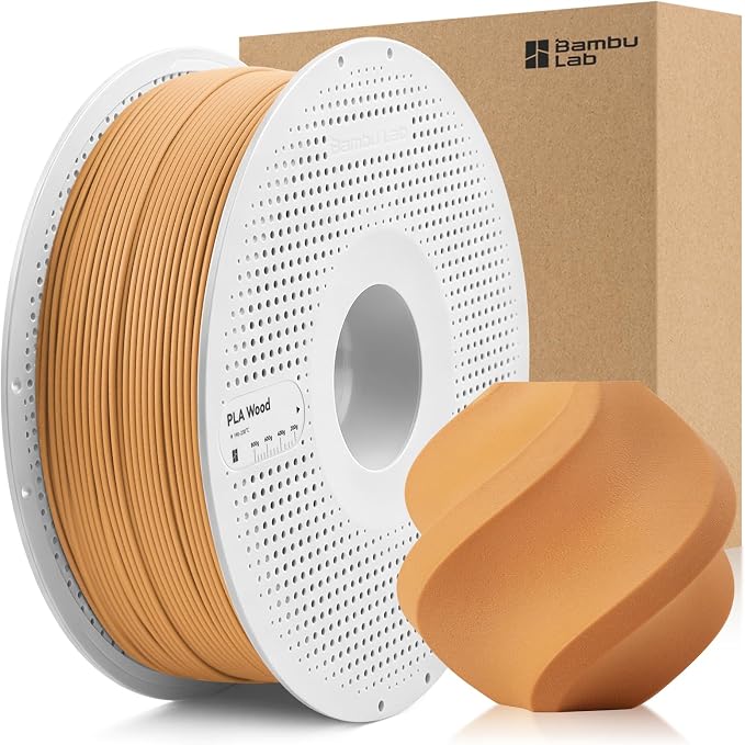 Bamboo Original PLA Wood Filament (Ochre Yellow 13403)