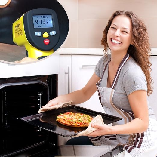 eT650D Temperature Gun by ennoLogic - Dual Laser Non-Contact Infrared Thermometer -58°F to 1202°F - NIST Option Available - Accurate Digital Surface IR Thermometer (Not for Body Temp)