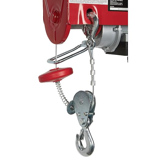 Ironton Electric Cable Hoist - 220-lb. Single-Line Capacity/440-Lb. Double-Line Capacity, 40/20ft. Lift