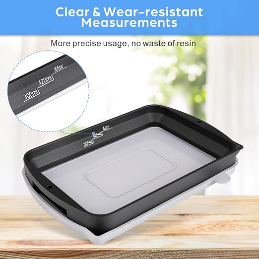 Sovol Resin Vat Anodized Aluminium with FEP Film & Aluminum Rings Preinstalled, Durable Metal Frame Resin Tank with Silicone Lid Fits for ANYCUBIC Photon Mono X Photon Mono X 6K M3 Plus