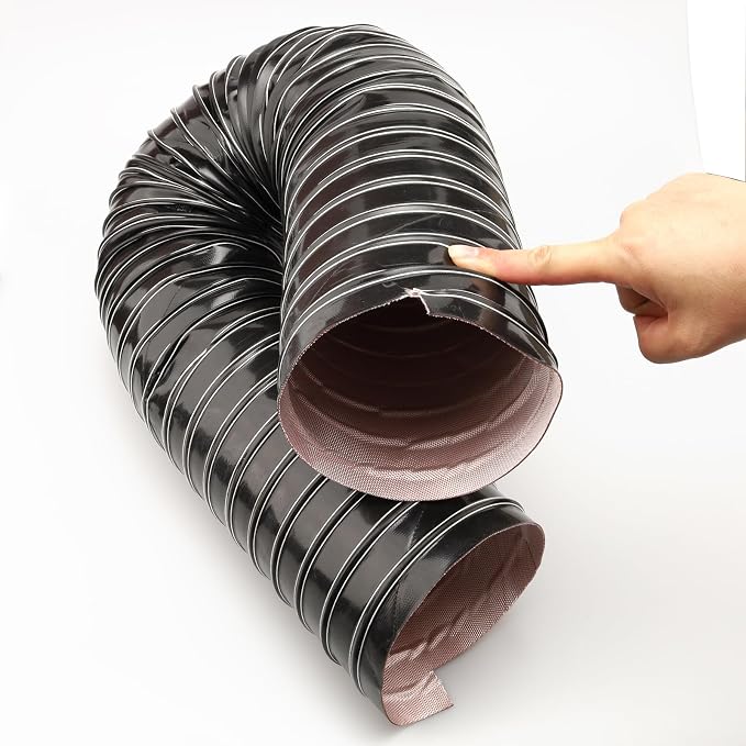 AC PERFORMANCE 5" ID Automotive Silicone Flexible Brake Cooling Air Ducting Induction Intake Pipe Hose, Length 1 Meter (3.3 Feet), Black