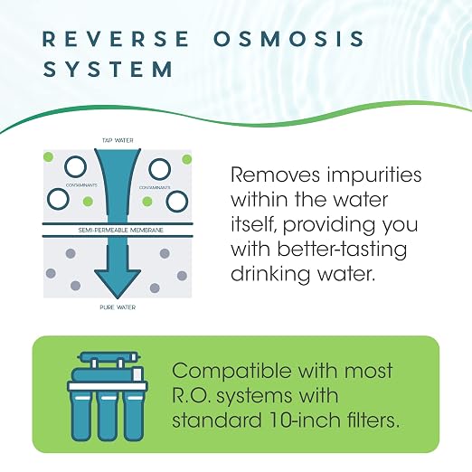 Ultima 7/VII 5 Stage Universal RO Under Sink Water Filter System Replacement Cartridges Includes 50 GPD Membrane and Quick Connect Post Carbon Filter…