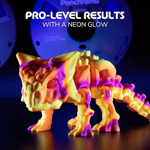 Polymaker Panchroma PLA Filament 1kg, Gradient 3D Printing Filament 1.75mm | Halloween Neon, Neatly Wound PLA for Easy Print & Smooth Feeding. Compatible with Bambu Lab & Most 3D Printers