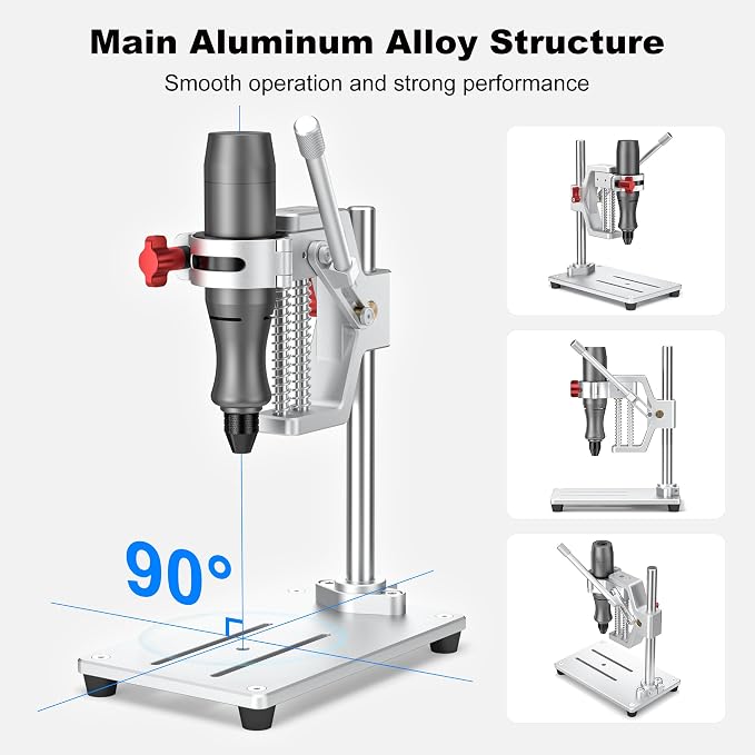Mini Rotary Tool whit Drill Press -Rotary Tool Workstation Stand -Mini Portable Press & Tool Holder, 3-24V Regulated Power with 98 Accessories. Sanding, Cutting, Polishing, Drilling, DIY Crafts