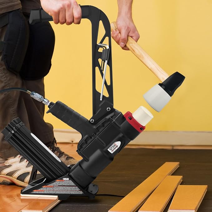 3PLUS HFSNSP 2-in-1 Pneumatic Flooring Nailer/Stapler