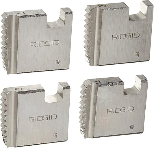 RIDGID 37835 Manual Threader Pipe Dies, Right-Handed Alloy NPT Pipe Dies with Nominal Pipe Size of 1-Inch for Ratchet Threaders or 3-Way Pipe Threaders