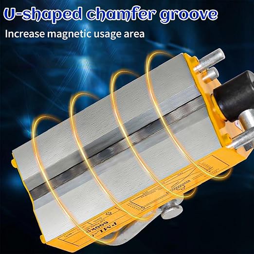 880 lb/400kg Magnetic Lifter, Permanent Magnetic Lifter with Release for Lifting Plate Steel, Board, Used in Shop Crane, Board, Hoist