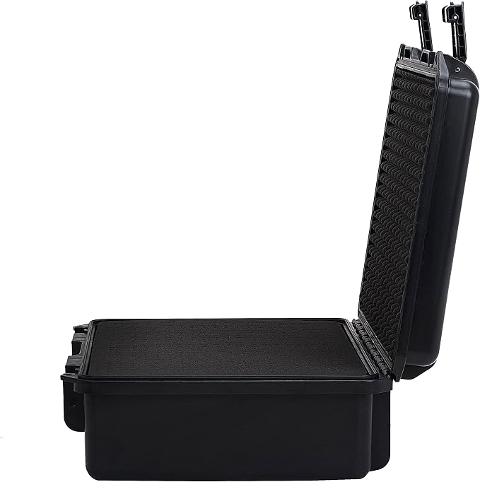 MEIJIA Premium Waterproof Hard Camera Case,Hard Case with customizable fit foam,Full Protection with Light&Convenient Design,Elegant Black (19.3"x15.25"x7.3")