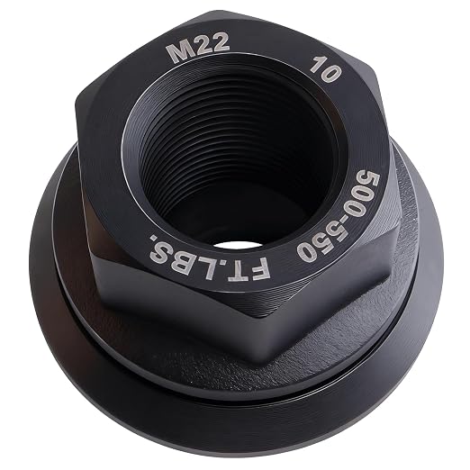 60 Pieces Two-Piece Flanged Wheel Lug Nuts, M22x1.5 Hex 33mm, Black Steel, for Heavy Duty Truck and Semi Truck, Hub Piloted Seat with 26mm Bolt Hole