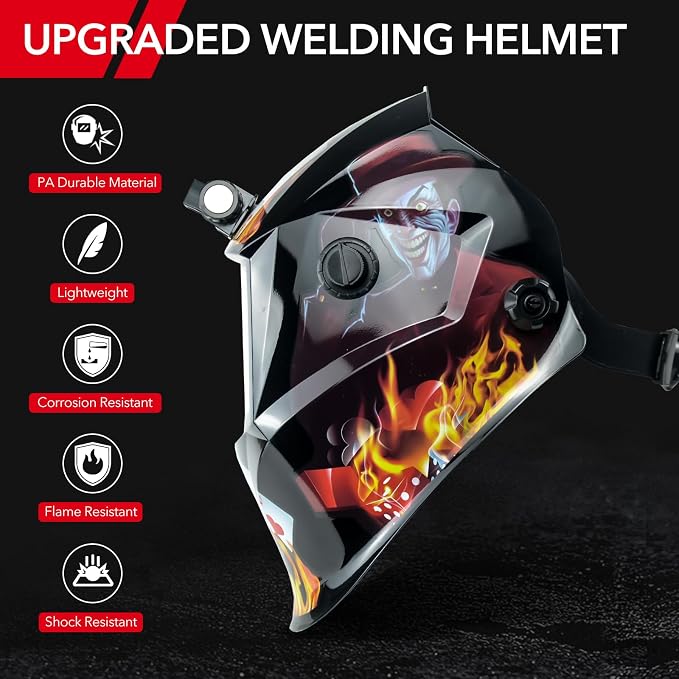 TRQWH Auto Darkening Welding Helmets for Men with Light Welding Hood & Welding Tools Backpack for Men Extreme Gear Pack