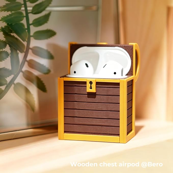 Bamboo PLA Wood 3D Printing Filament for Bambu Lab X1/X1C/P1S/P1P/A1/A1 MINI/AMS 1KG (2.2lbs), Real Wood Texture, Matte Finish, and RFID with Spool +/- 0.03mm (Ochre Yellow 13403)