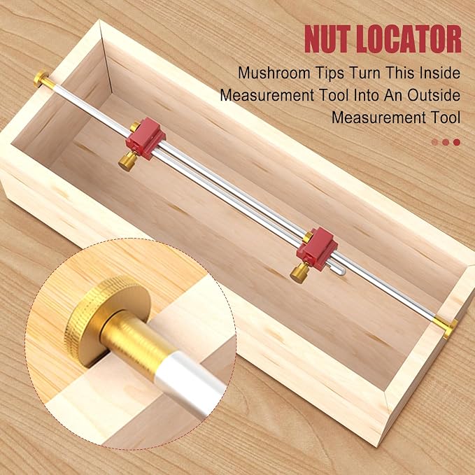 3 In 1 Modular Bar Gauge, Bar Clamping Positioning Compass Tool, Woodworking Scribe Circle Drawing Ruler Woodworking Drawing Circular Drawing Tool for Inside Corner/Outside Measurements