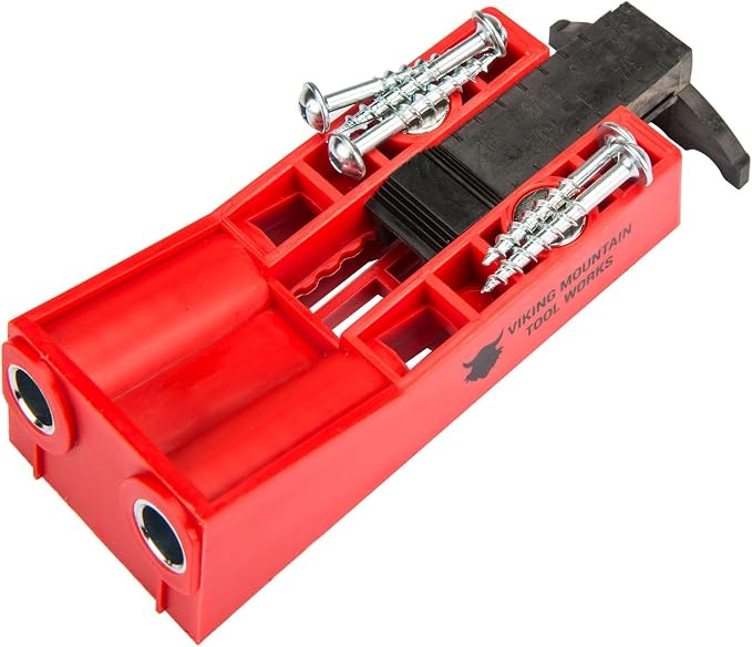Viking Mountain Tool Works Pocket Hole Jig and Face Frame clamp kit with Builders 500 pack of pocket hole screws for 3/4 hard and soft wood. Build tables, shelves, cabinets, furniture, and more!
