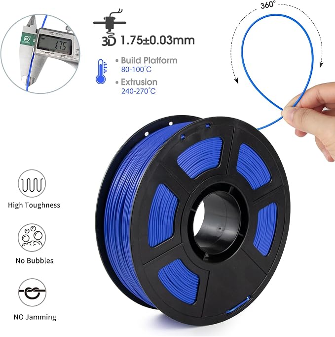 iSANMATE ASA Filament 1.75mm 12KG, UV & Weather Resistant 3D Printer Filament Perfect for Outdoor Functional Parts, Dimensional Accuracy +/- 0.02mm, 1kgX12 Spool