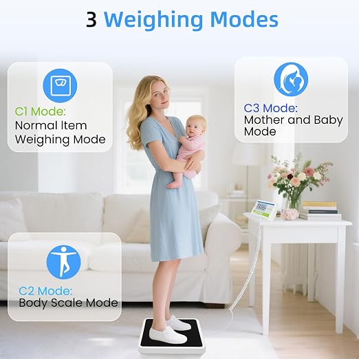 Medical Scale for Body Weight, 660lb Medical Grade Floor Scale | 13x12.6" Extra Wide Platform for Hospital & Physician, Home, Office, Gym, Include AC Adapter & Battery, kg/oz/lb Settings