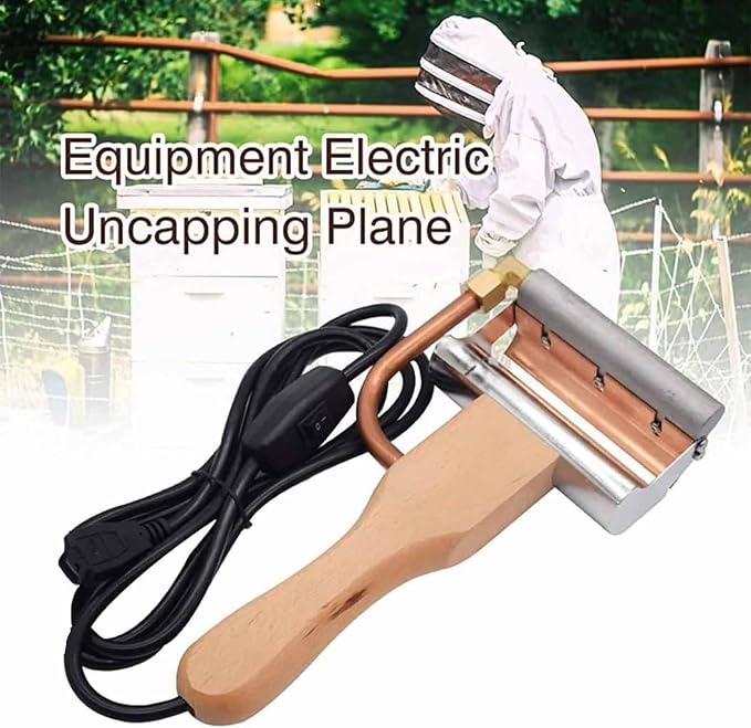 ERICAT Portable Electric Honey Extractor, Electric Honey Cutter Knife with Insulated Handle, Efficient Wax Removal and Easy to Clean, Heat Conduction and Save Labor, for Help Beekeepers Work Fast