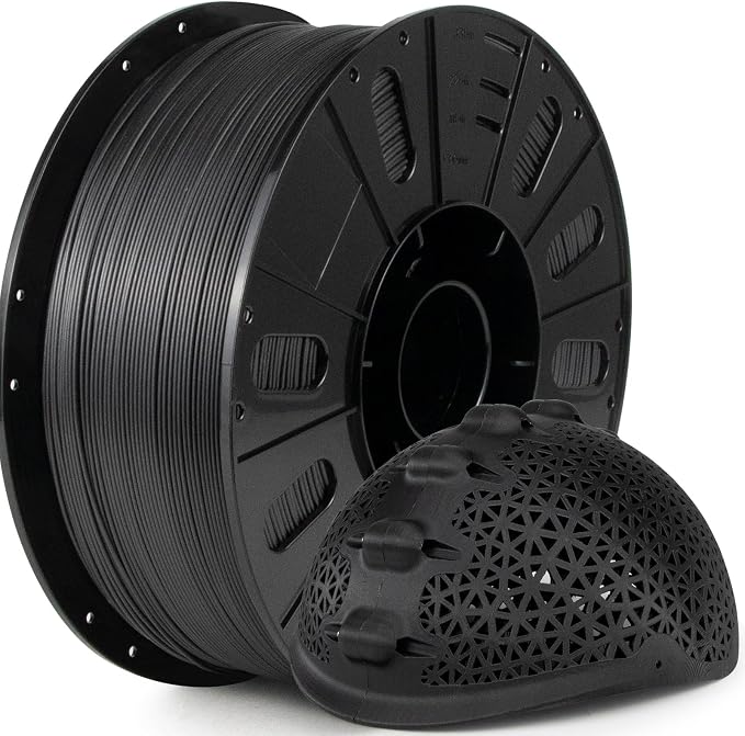IEMAI Carbon Fiber PETG Filament 1.75mm Matte Black 2.5KG, PETG-CF 3D Printer Filament with Dimensional Stability & Low Warpage, High Stiffness, Heat Resistant, Easy Print