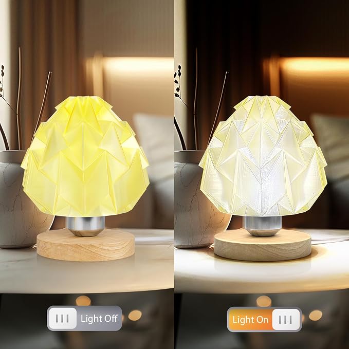 IEMAI Clear PLA Filament 1.75mm Yellow 1kg, Glossy Transparent Finish 3D Printer Filament Up to 600mm/s High Speed Printing for Lampshades, Home Décor & Creative DIY