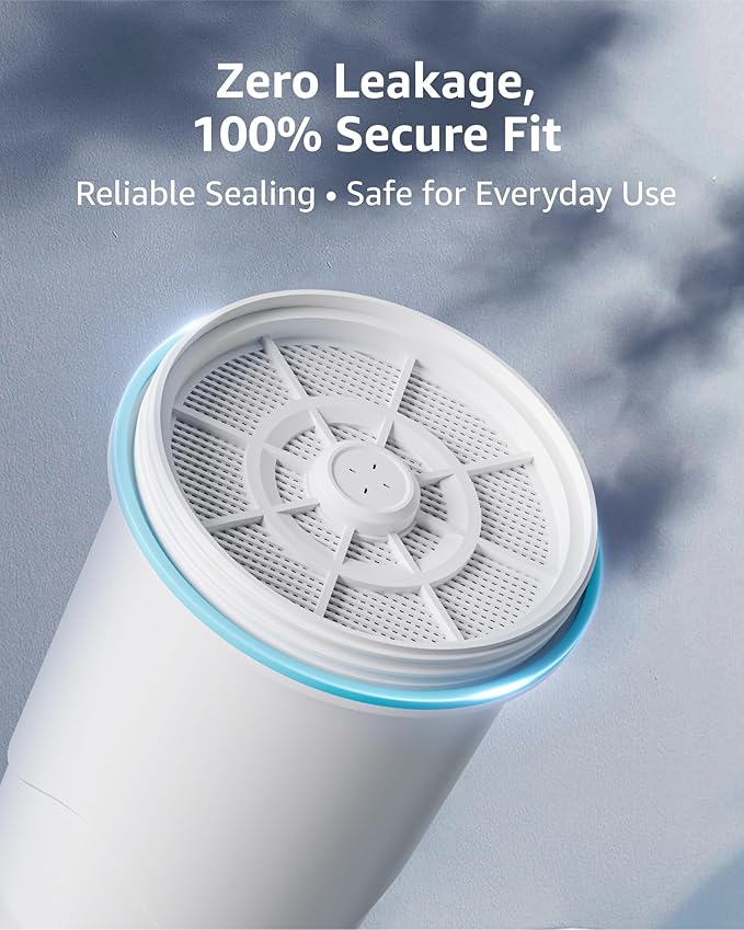 Compatible with Zero Pitchers and Dispenser, 0 TDS Premium Filtration, Fit for ZR-001 ZR-004 ZP-006 ZR-017 ZS-008 Filters, reducing Lead, Chromium, and Contaminants, 6 Pack