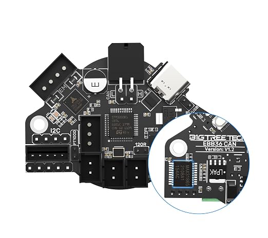 BIGTREETECH EBB36 CAN Bus Adapter Board with MAX31865 Hot End PCB Board Filament Break Blockage Detection for 36 Stepper Motor Extruder Nozzle Head Tool for Blv Ender 3