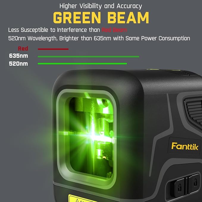 Fanttik D2 Laser Level, DIY Self Leveling, 10 hours' lasting&D2 PRO, Self-leveling Laser Level with LED Screen