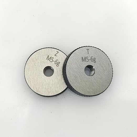 Tools Thread Ring Gauge M5-0.8 6g, for External Thread with NOT GO Side and GO Side，Two Piece