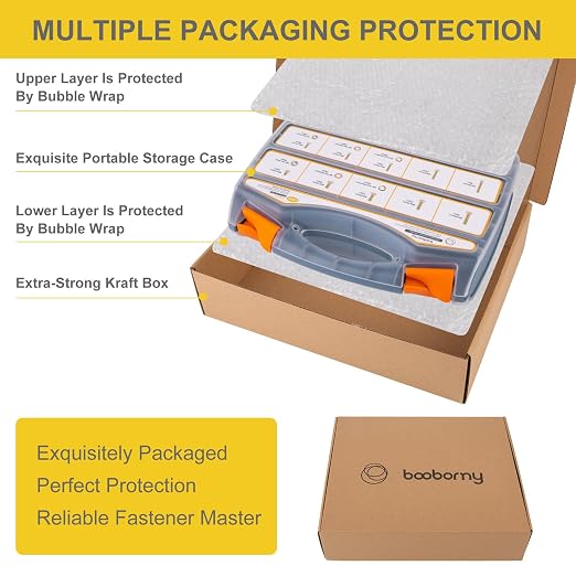 1085pcs Metric Bolt Assortment Kit -8.8 Grade, M4 M5 M6 M8 M10 M12 Heavy Duty Hex Bolts, Nuts Kit with Universal Socket, Yellow Zinc Plating, Durable Storage Case for DIY, Automotive, Length:12-40mm