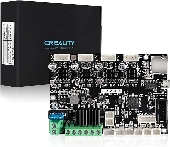 Official Creality 3D Printer Ender 3 Upgraded Silent Board Motherboard V4.2.7 with TMC2225 Driver Marlin 2.0.1 for Ender 3/ Ender 3 V2/ Ender 3 Pro/Ender 3 Max/Ender 3 Neo/3 V2 Neo/3 Max Neo