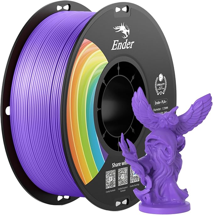 Creality 3D Printer Filament, PLA Plus Filament 1.75mm Violet, PLA Pro Toughness Upgraded Dimensional Accuracy +/- 0.03mm, 1KG Spool(2.2lbs) Ender PLA+ Filament for Most 3D Printer