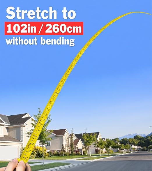 Tape Measure 25 ft, 6 Pack Bulk Easy Read Measuring Tape Retractable, Measurement Tape 25 FT by 1 in