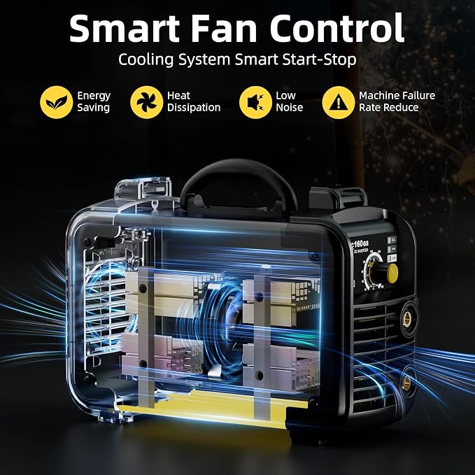 Stick Welder, 110V/220V Actual 160Amp ARC Welder Machine, IGBT Inverter Welding Machines with Hot Start Arc Force Anti-Stick, High Efficiency for 2/32"-1/8" Welding Rod