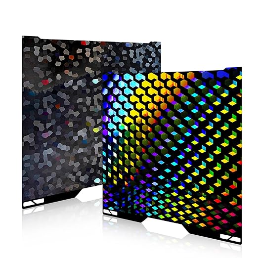 Holographic H2C/A2L Build Plate for Bambu Lab 335x325mm, Flexible Smooth PEG H2C Print Plate for Bambu Lab H2C/A2L 3D Printer Bed Platform