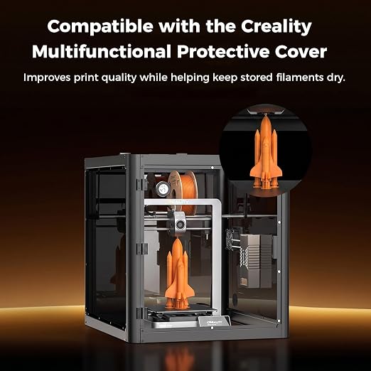 Creality Chamber Heater for 3D Printer Enclosure, Adjustable Hot Air Heater up to 70℃, PTC Enclosure Heater with Overheat Protection & Fan Stall Safety, Filament Dryer Heater for Filament Storage Box