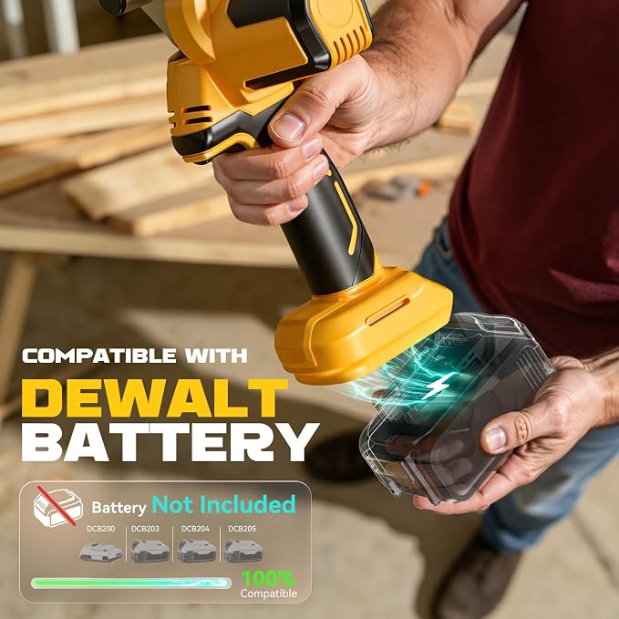 Ecarke Cordless Belt Sander Compatible with Dewalt Battery (Tool Only) 100° adjustable 16 PCS Belts 40-120 Grit 1/2"×18" 2100 FPM Brushless Detail Belt Sander for Metal Working, Wood, Plastic